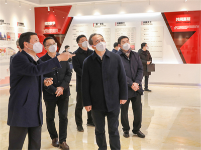 2023年1月，浙江省委常委、组织部长王成来红狮集团调研企业党建、“未来工厂”、人才建设等工作